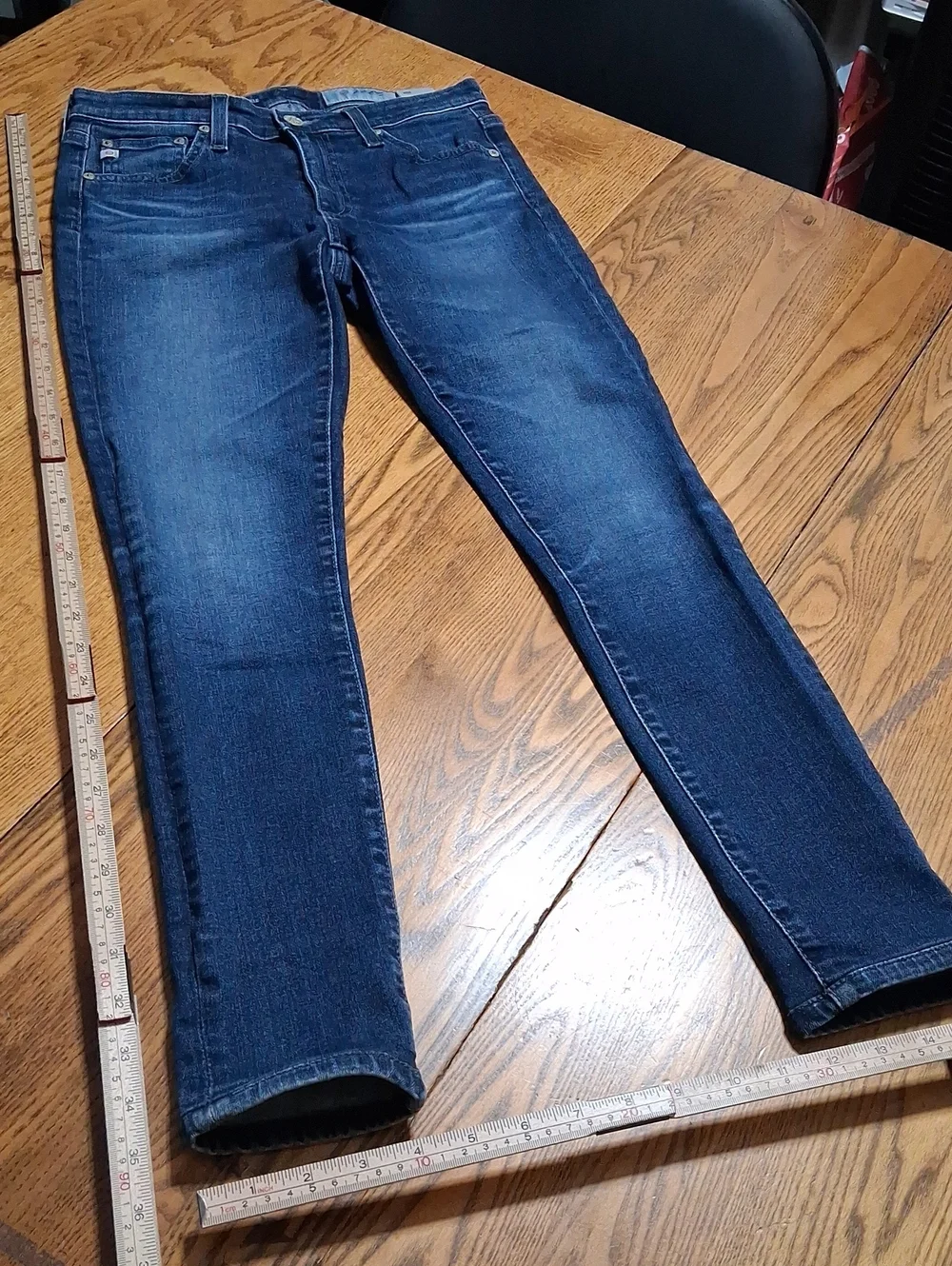 AG ADRIANO GOLDSCHMIED JEANS Womens 26 BLUE LEGGING ANKLE Preowned SKINNY